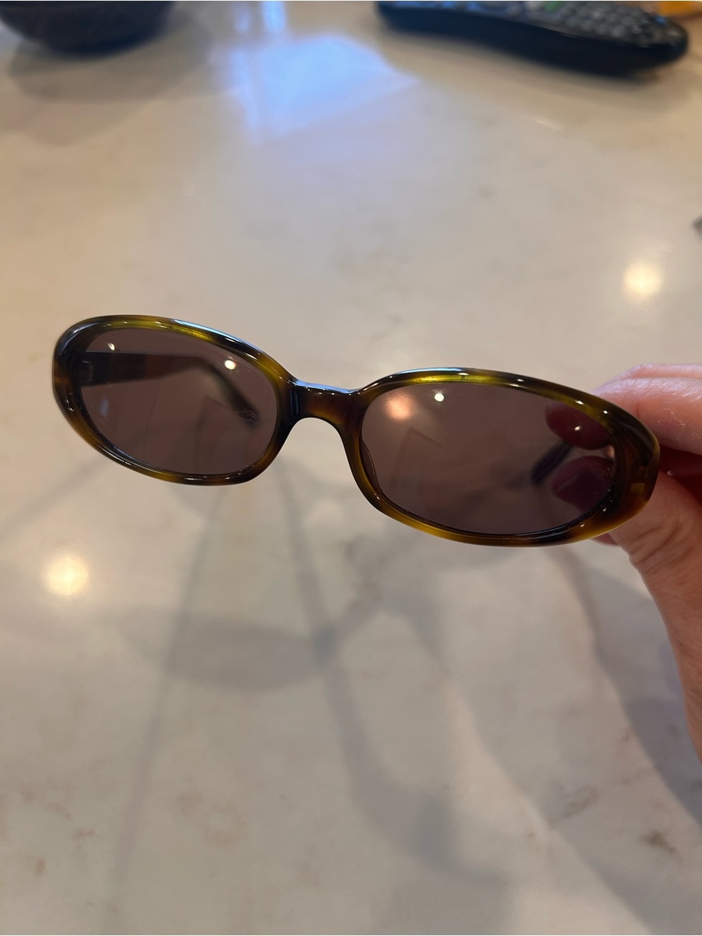 Kate Spade Olive Tortoiseshell Oval Women’s Sunglasses - Belle